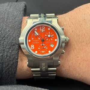 Rare Renato Collezioni Titanium Orange Onyx Dial Limited Edition #61 out of 180